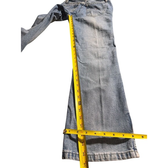 Vintage Tommy Hilfiger Jeans Flare Leg Slip Ankle Womens Size 4 27x30.5 Y2K 90s - Picture 5 of 13